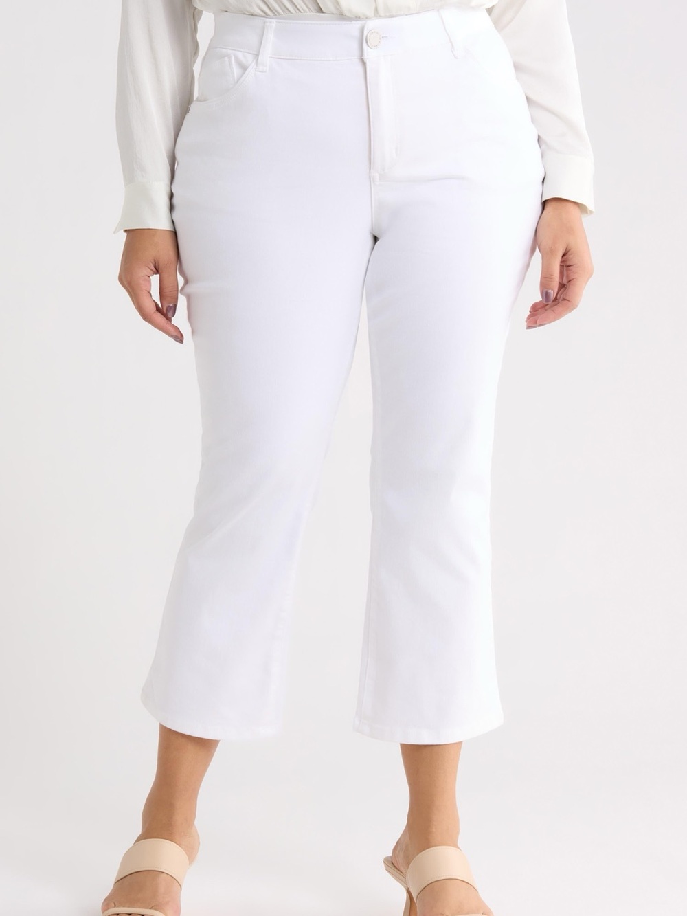 Wit & Wisdom White Cropped Ankle Jeans 24W NWT
